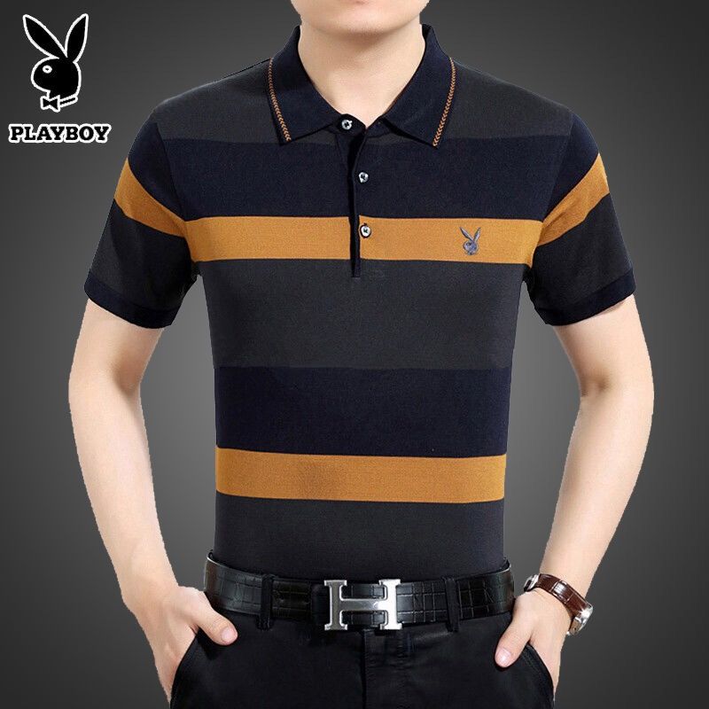 New Polo Shirt Summer Middle-aged And Old Men's Short Sleeve T-shirt Polo Loose Bottomed Shirt Dad's Real Pocket